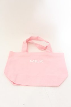 画像1: MILK / miniトート  ピンク O-24-09-24-141-ML-BG-OW-ZT308