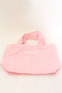 画像1: MILK / miniトート  ピンク O-24-09-24-142-ML-BG-OW-ZT308