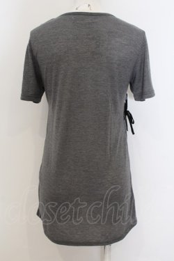 画像2: gouk / 朝顔レースアップTシャツ  グレー O-24-09-25-037-GO-TS-IG-OS