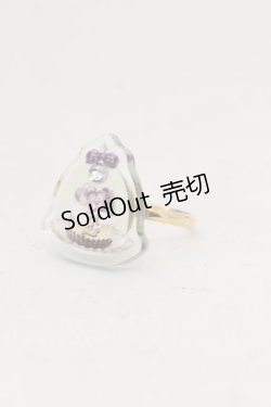 画像1: Enchantlic Enchantilly / Dolled Up Ring すみれのカップケーキ　リング　  クリア O-24-09-28-038-LO-AC-OW-OS