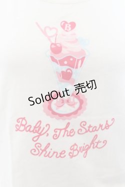 画像2: BABY,THE STARS SHINE BRIGHT / CreamySodaPop半袖Tシャツ  シロ O-24-09-29-045-BA-TO-IG-OS