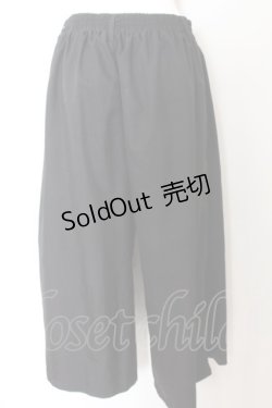 画像2: NieR Clothing / 2WAY SIDE ZIP WIDE PANTS【初音ミク×シエル】  ブラック×グリーン O-24-09-29-139-PU-PA-OW-ZT332