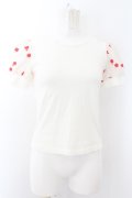 MILK / LittleアップルTee  シロ O-24-09-29-160-ML-TO-OW-OS