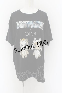 画像1: NieR Clothing / Tシャツ.OIOI限定 XL ブラック O-24-09-30-006-PU-TS-IG-OS