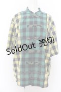 Candy Stripper / CHECK COMBINED CHINA SHIRT 2 イエロー×グリーン O-24-09-30-052-PU-TO-OW-ZS