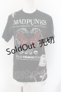 MAD / バタフライプリントTシャツ LARGE ブラック×レッド O-24-10-07-014-PU-TS-IG-OS