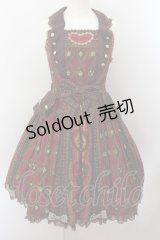 Angelic Pretty / Queen Chocolateジャンパースカート  アカ O-24-10-08-044-AP-OP-OW-OS