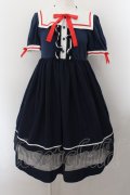 Angelic Pretty / スクエアセーラーワンピース  ネイビー O-24-10-08-047-AP-OP-OW-OS