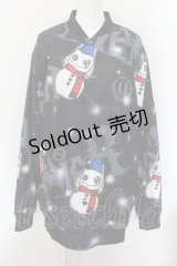 NieR Clothing / 雪だるまジャケット F ブラック O-24-10-08-015-PU-JA-OW-OS