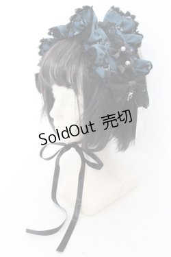 画像1: metamorphose / Dressy Ribbon フリルヘッドドレス  グリーン O-24-10-09-020-ME-AC-IG-OS