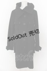 PEACE NOW / ハイネックモッズコート M ブラック O-24-10-11-056-PU-CO-IG-OS