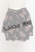 axes femme POETIQUE / ローズプリントキュロット M クロ O-24-10-11-135-AX-SK-OW-OS