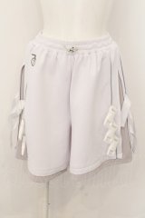 ililil / サイバーリフレクターショートパンツ  ホワイトｘシルバー O-24-10-13-005-PU-PA-YM-ZI