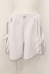 ililil / サイバーリフレクターショートパンツ  ホワイトｘシルバー O-24-10-13-005-PU-PA-YM-ZI