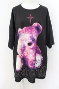 TRAVAS TOKYO / Bright furry bear BIG Tee  F ブラック O-24-10-13-103-PU-BL-YM-OS