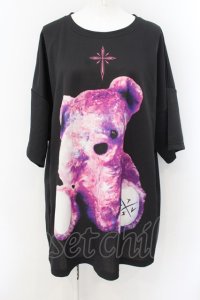 TRAVAS TOKYO / Bright furry bear BIG Tee  F ブラック O-24-10-13-103-PU-BL-YM-ZT0105-A