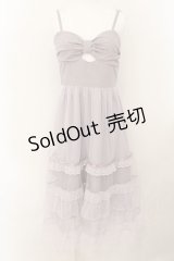 axes femme POETIQUE / リボンデザインチュールワンピース M ラベンダー O-24-10-13-028-AX-OP-OW-OS