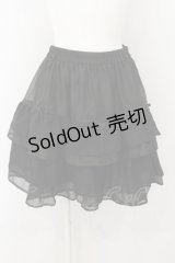 axes femme POETIQUE / プチリボンティアードミニスカート M クロ O-24-10-13-031-AX-SK-OW-OS