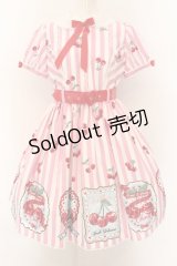 Angelic Pretty / Cherry Stampワンピース  ピンク O-24-10-17-026-AP-OP-OW-OS