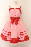 Angelic Pretty / Candy Popジャンパースカート  ピンク O-24-10-17-028-AP-OP-OW-OS