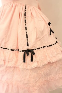 画像2: Angelic Pretty / Heart胸あて付スカート(無地)  ピンク O-24-10-17-029-AP-SK-OW-OS