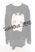 NieR Clothing / NieRちゃんptカットソー XL ブラック O-24-10-22-051-PU-TO-OW-ZT324