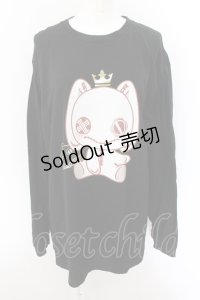 NieR Clothing / NieRちゃんptカットソー XL ブラック O-24-10-22-051-PU-TO-OW-ZT324