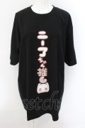 NieR Clothing / NieRちゃん推しTシャツ XL ブラック O-24-10-22-063-PU-TS-IG-OS