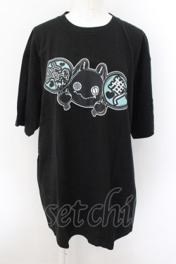 画像1: NieR Clothing /ACK NieRちゃん推しTシャツ XL ブラック O-24-10-22-068-PU-TS-IG-OS