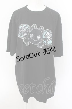 画像1: NieR Clothing /ACK NieRちゃん推しTシャツ XL ブラック O-24-10-22-068-PU-TS-IG-ZT324