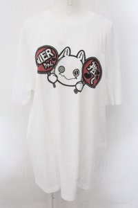 NieR Clothing / NieRちゃん推しTシャツ XL ホワイト O-24-10-22-069-PU-TS-IG-ZT324