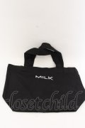 MILK / miniトート  クロ O-24-10-23-040-ML-BG-OW-OS