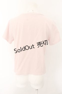 画像2: melume / melumeロゴ刺繍Tシャツ M ピンク O-24-10-24-034-LO-TO-OW-OS