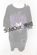 REFLEM / クロミ アームカバーセットビックTシャツ【アームカバー欠品】  ブラック×パープル O-24-10-24-065-PU-TO-IG-OS