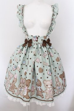 画像1: Angelic Pretty / なかよしジンジャークッキースカート  ミント O-24-10-24-009-AP-SK-YM-OS