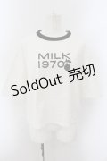 MILK / MILK Cherry Tee  ホワイト×ブラック O-24-10-26-018-ML-TO-OW-OS