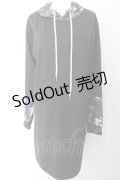 NieR Clothing / LONG HOODIE 【和柄九尾】  ブラック×パープル O-24-10-27-047-PU-TO-OW-ZT309