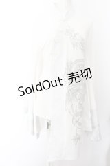 Qutie Frash / 2店舗限定 チャイナチュニック  ホワイト O-24-10-27-083-QU-OP-OW-OS