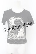 metamorphose / 「おやゆび姫」Tシャツ  クロ O-24-10-29-016-ME-TO-OW-OS