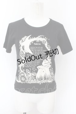 画像1: metamorphose / 「おやゆび姫」Tシャツ  クロ O-24-10-29-016-ME-TO-OW-OS