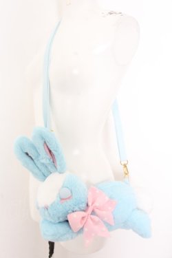 画像2: Angelic Pretty / おやすみBunnyぬいぐるみポーチ  サックス O-24-10-30-003-AP-BG-IG-OS