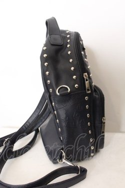 画像3: NieR Clothing / 2WAY STUDS BACKPACK  ブラックｘシルバー O-24-10-31-097-PU-BG-YM-OS