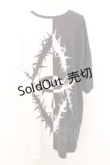 REFLEM / バイカラーBIG Tシャツ  ブラックｘホワイト O-24-10-31-023-PU-TS-YM-OS