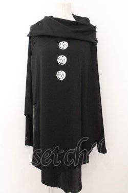 画像1: NieR Clothing / Dolman High neck カットソー L ブラック O-24-10-31-028-PU-TO-YM-OS