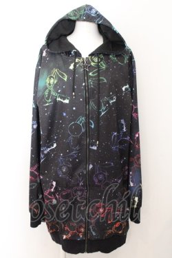 画像1: NieR Clothing / NieR LONG ZIP PARKA【NieR COSMO】 パーカー F ブラック O-24-10-31-030-PU-TO-YM-ZT247