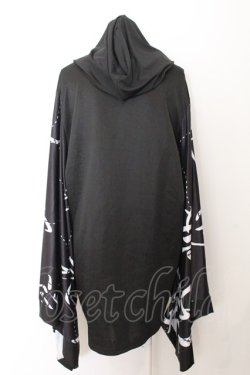 画像3: NieR Clothing / 5ZIP PULLOVER【袖口切替付き】NieR PAINT F ブラック O-24-10-31-031-PU-TO-OW-OS