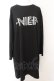 画像1: NieR Clothing / 背面レースアップカットソー M ブラック O-24-10-31-034-PU-TO-OW-ZT332 (1)