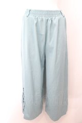 NieR Clothing / PASTEL TURQUOISE WIDE PANTSパンツ  パステルターコイズ O-24-11-06-002-PU-PA-IG-ZT281