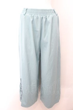 画像1: NieR Clothing / PASTEL TURQUOISE WIDE PANTSパンツ  パステルターコイズ O-24-11-06-002-PU-PA-IG-ZT1114