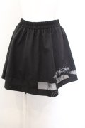 NieR Clothing / 裾シースルーミニスカート【STITCH】  ブラック O-24-11-06-016-PU-SK-IG-ZT1114